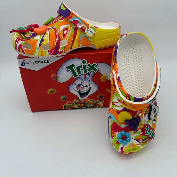 Crocs Classic Trix Clog General Mills Cereal Multi Color Mens 7 Womens 9 207922